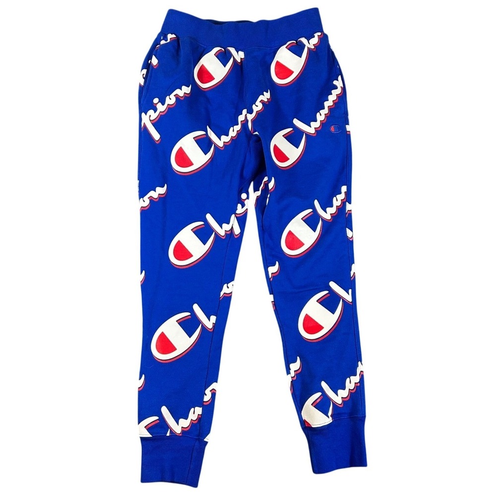 Champion Reverse Weave AOP Logo Joggers Mens Medium Fits 32x29 Sweatpants
